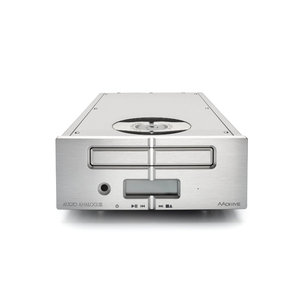A picture of Audio Analogue's AAdrive CD Player in silver finish.