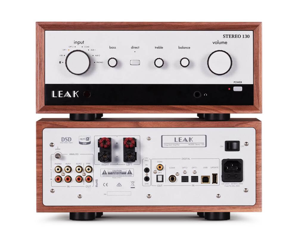 LEAK Stereo 130 Integrated Amplifier - Walnut
