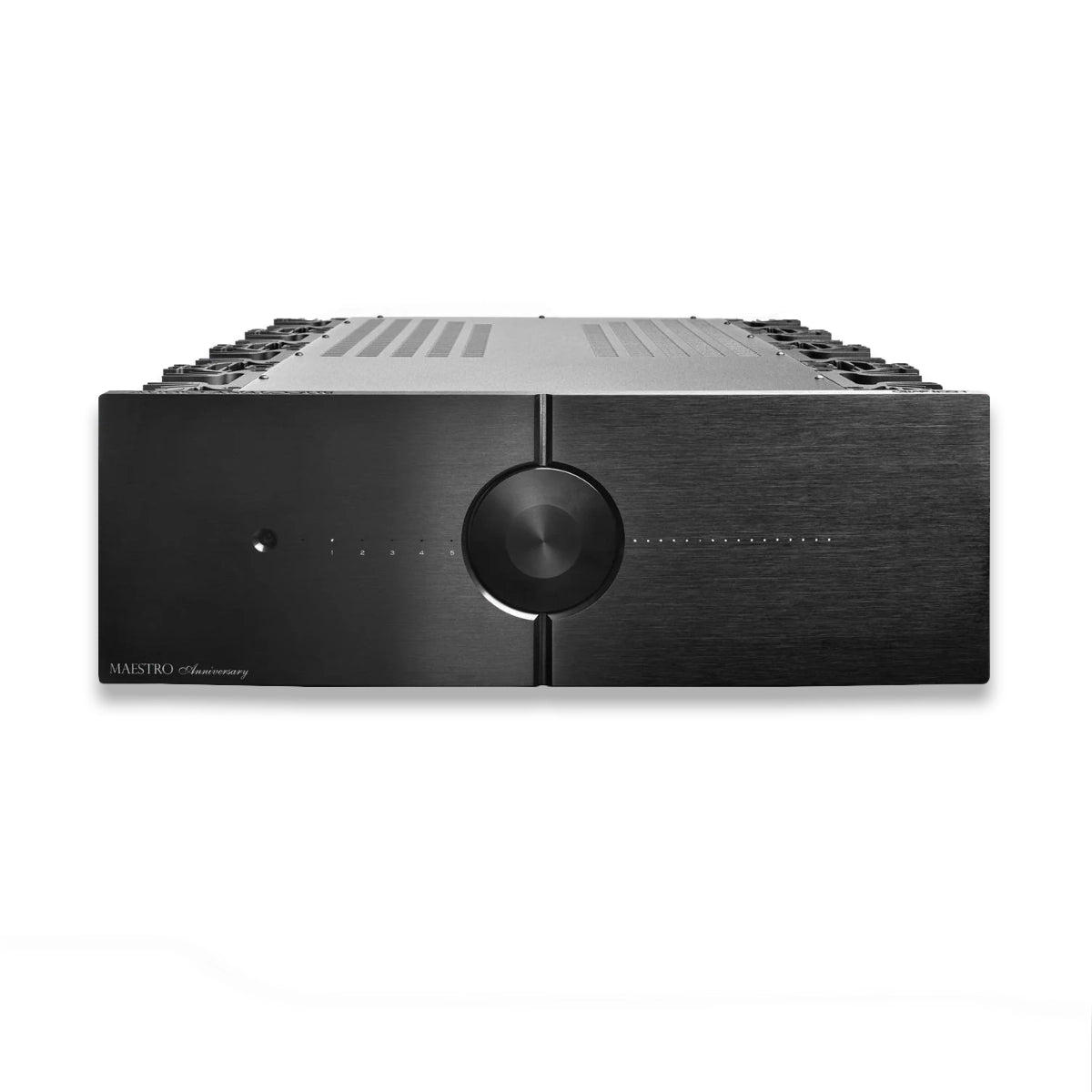 An image of Audio Analogue's Maestro 150W Integrated Amplifier in black finish.