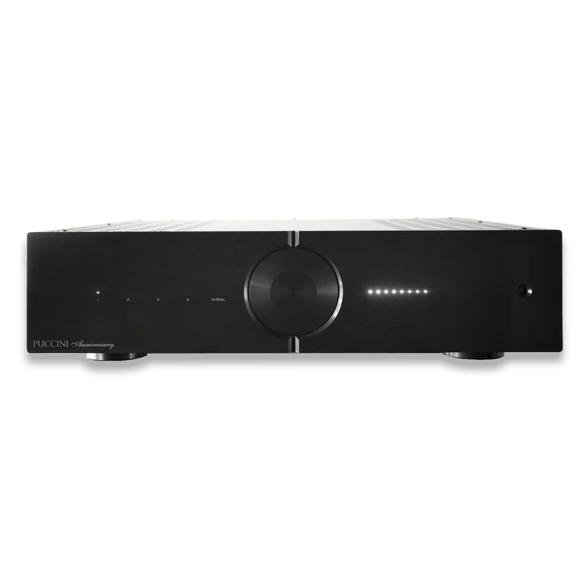 An image of Audio Analogue's Puccini Anniversary 80W integrated amplifier, in black finish.