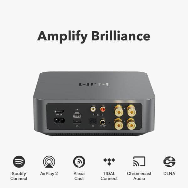 WiiM Amp – Powered Outdoor Garden Speaker System (4.1)