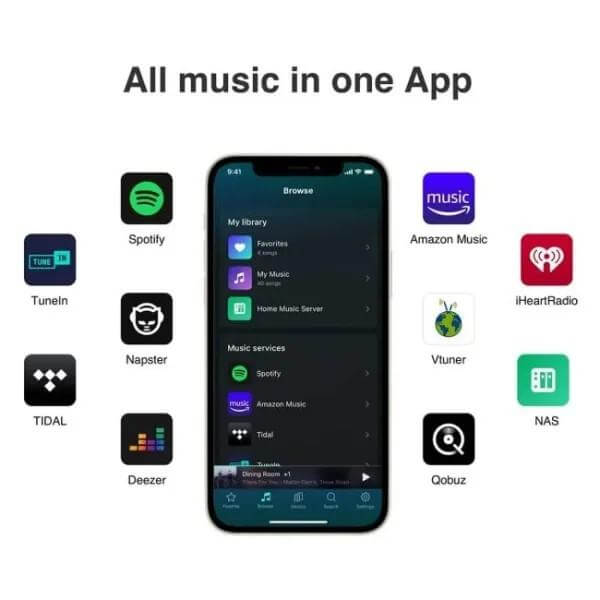 WiiM Mini AirPlay2 Wireless Audio Streamer
