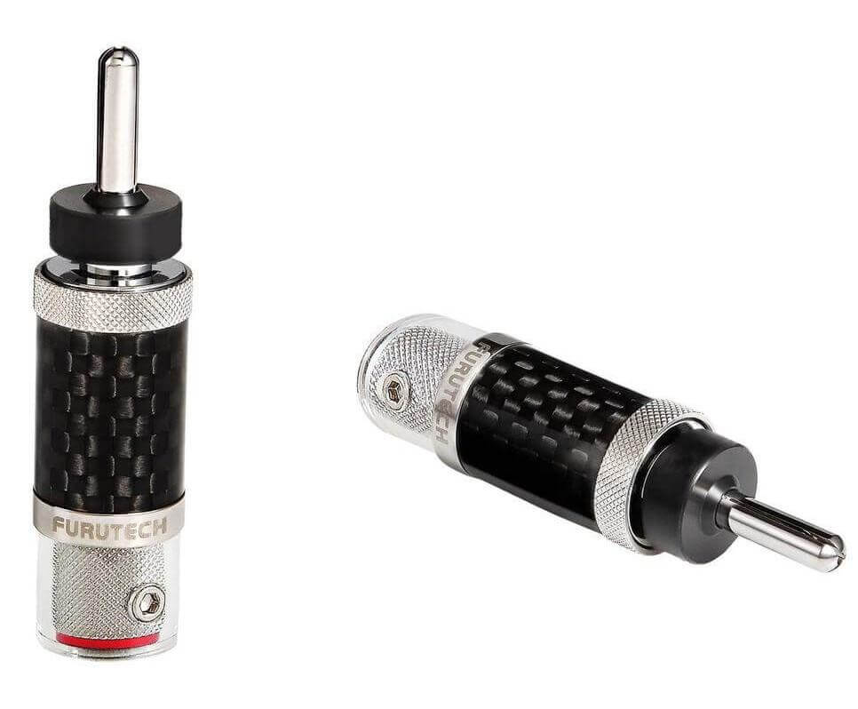 Furutech CF-202-N1 (R) Banana Plug α-Copper Conductor (Set of 2)