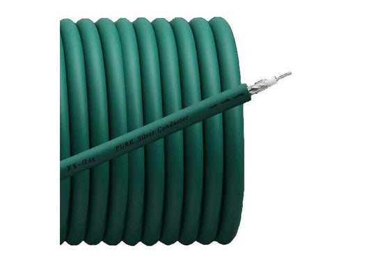 Furutech FX-Alpha-Ag Reference Pure Silver (25AWG)  75Ω Coaxial Cable (per metre)