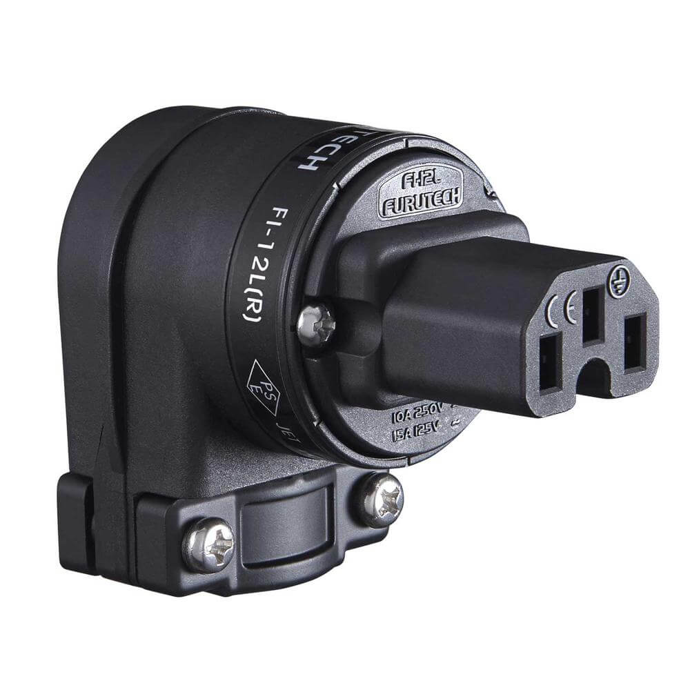 Furutech FI-12L(R) Peformance C15 IEC Right Angle Connector (each)