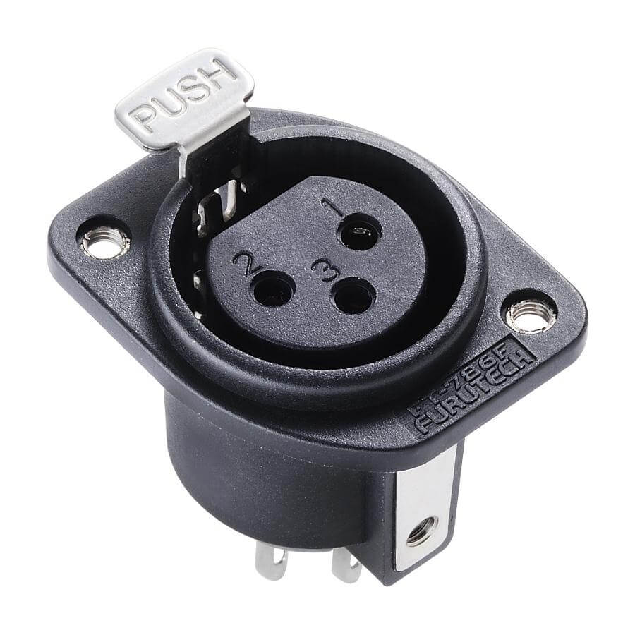 Furutech FT-786F(R) High Performance Female 3-Pin XLR Socket (each)