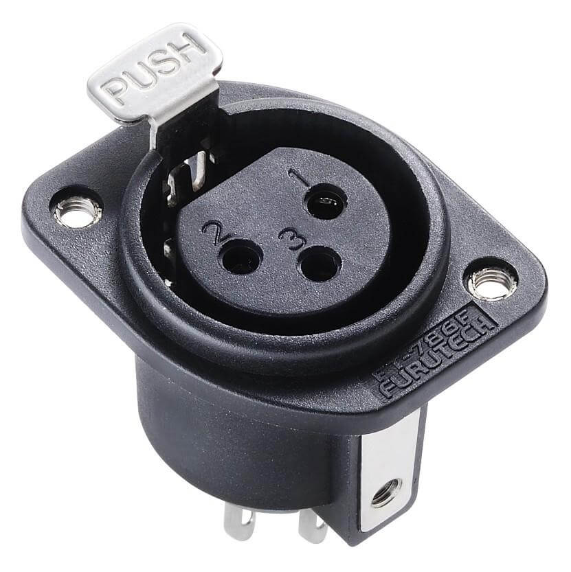 Furutech FT-786F(R) High Performance Female 3-Pin XLR Socket (each)
