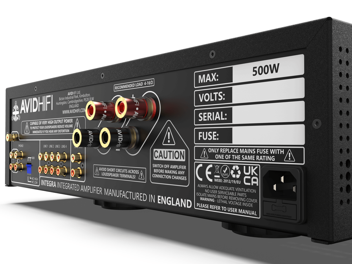 AVID INTEGRA™ Integrated Amplifier - Black or Silver