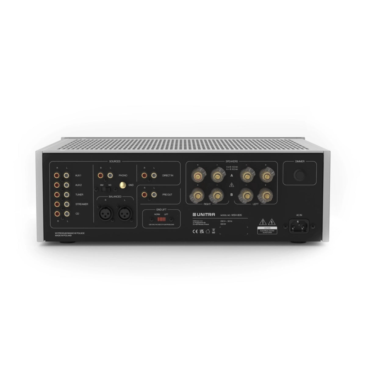 Unitra WSH-805 Integrated Stereo Amplifier (Silver)